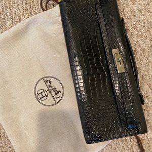 Hermes Crocodile Kelly Cut